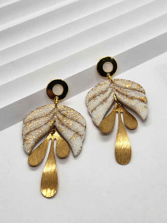 Hojas (Blanco Dorado)