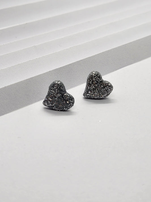 Corazon (Mini Plateado brillo)