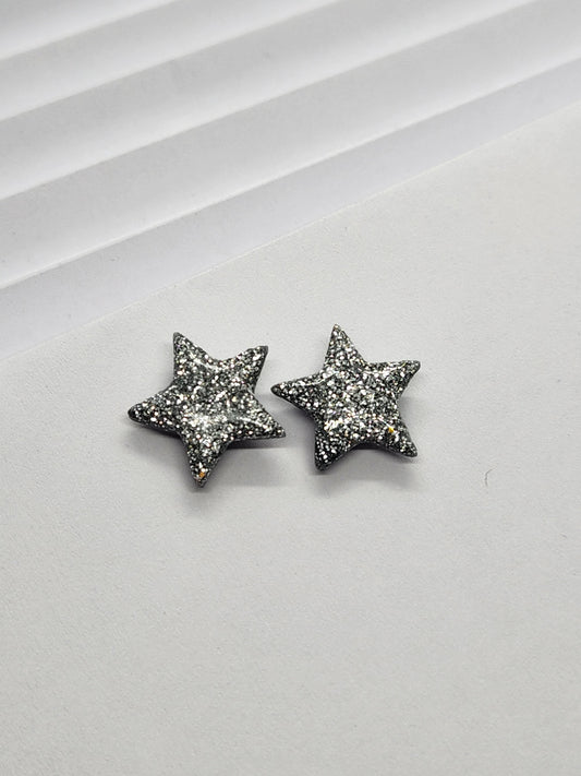 Estrellas (Mini Plateado Brillo)